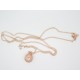 BOLA DE GROSSESSE LISSE  COULEUR OR ROSE avec BRELOQUE LOVE CADEAU FUTURE MAMAN GROSSESSE F de Bm creations