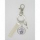 Porte clés personnalisable F de Bm créations