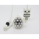 BOLA DE GROSSESSE ARGENT PLAQUE PERSONNALISABLE CHOUETTE CADEAU FUTURE MAMAN F de Bm créations