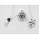 BOLA DE GROSSESSE ARGENT PLAQUE PERSONNALISABLE CHOUETTE CADEAU FUTURE MAMAN F de Bm créations