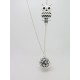 BOLA DE GROSSESSE ARGENT PLAQUE PERSONNALISABLE CHOUETTE CADEAU FUTURE MAMAN F de Bm créations