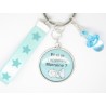 PORTE CLE PERSONNALISABLE CADEAU POUR UNE FUTURE MARRAINE: veux-tu être ma marraine, pour un baptême, naissance...