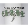 BRACELET D'ALLAITEMENT PIERRES FINES AVENTURINES ET PERSONNALISABLE IDÉE CADEAU NAISSANCE FUTURE MAMAN F de Bm créations