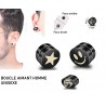 BOUCLE D'OREILLE AIMANT HOMME TITANE F de Bm créations