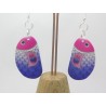 PAIRE DE BOUCLES D'OREILLE PERSONNALISABLE CLIP OU OREILLE PERCÉE POISSONS MULTICOLORES F de Bm créations