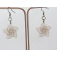 PAIRE DE BOUCLES D'OREILLE PERSONNALISABLE CLIP OU OREILLE PERCÉE ESTAMPE BEIGE ETOILE F de Bm créations