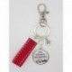 Porte clés personnalisable F de Bm créations marraine qui déchire