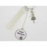 PORTE CLES PERSONNALISABLE OU BIJOUX DE SAC CADEAU POUR UNE DANSEUSE CLASSIQUE