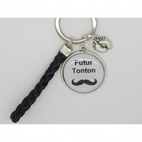 Porte-Clés Décapsuleur "Super Tonton" - Cadeau Original Pour Anniversaire, Noël Ou Baptême - Acier Inoxydable