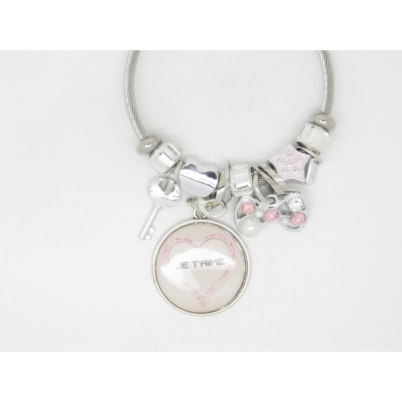 Bracelet En Acier Inoxydable - Gravure "soeur" - Cadeau Pour Sœur, Meilleure Amie - Pochette Cadeau Incluse