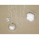 BOLA DE GROSSESSE ARGENT PLAQUE ANNEAU SATURNE ET PETITS PIEDS F de Bm créations