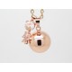 BOLA DE GROSSESSE LISSE COULEUR OR ROSE  NOUNOURS OURS CADEAU FUTURE MAMAN F de Bm creations