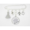 BROCHE PERSONNALISABLE ANNONCE GROSSESSE POUR UNE MAMIE SOEUR TATA   F de Bm créations