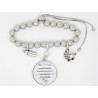 BRACELET PERSONNALISABLE  Annonce Grossesse Poussette et Biberon Tatie, sœur, une maman, marraine  F de Bm créations