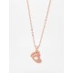 BOLA DE GROSSESSE LISSE  COULEUR OR ROSE avec petits pieds CADEAU FUTURE MAMAN GROSSESSE F de Bm creations