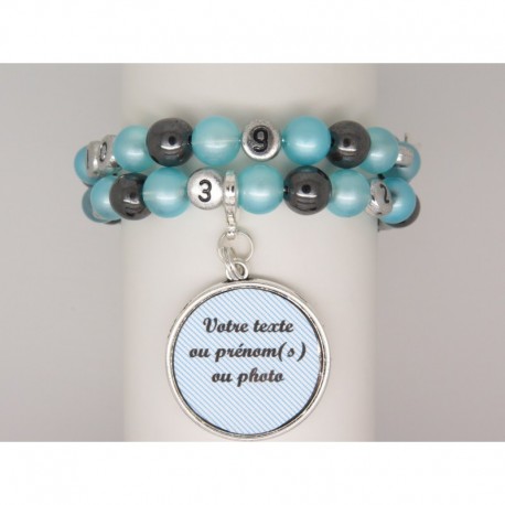 Bracelet d’allaitement personnalisable F de Bm créations