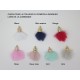 BOLA DE GROSSESSE PERSONNALISABLE DORE OR FIN ET POMPON  CADEAU FUTURE MAMAN F de Bm creations