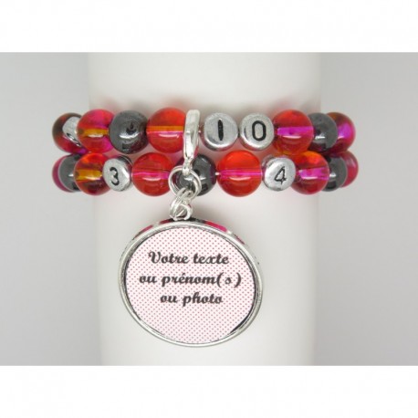 Bracelet d’allaitement personnalisable F de Bm créations