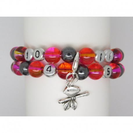 Bracelet d’allaitement personnalisable F de Bm créations