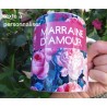 MUG PERSONNALISE PERSONNALISABLE MARRAINE d'AMOUR THEME ROSES  F de Bm créations