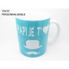 MUG PERSONNALISE PERSONNALISABLE PAPI JE T'AIME CHAPEAU MOUSTACHE F de Bm créations