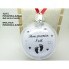 BOULE DE NOËL PERSONNALISABLE A PERSONNALISER  MON PREMIER NOEL ANNONCE GROSSESSE F de Bm créations