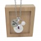 Bola de grossesse personnalisable ton or rose médaille gravée mini nous chaîne satellite pierre fine cadeau future maman