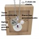 Bola de grossesse personnalisable ton or rose médaille gravée mini nous chaîne satellite pierre fine cadeau future maman
