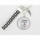 Porte clés personnalisable F de Bm créations témoin de mariage