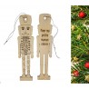 Casse-noisette en bois personnalisable – Gravure prénom ou message – Cadeau original fait main