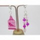 Boucles d’oreilles clip ou percée personnalisables F de Bm créations