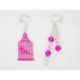 Boucles d’oreilles clip ou percée personnalisables F de Bm créations