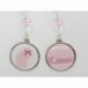 Boucles d’oreilles clip ou percée personnalisables F de Bm créations