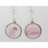 BOUCLES D'OREILLES CLIP OU  OREILLE PERCÉE CABOCHON ARGENTÉ THÈME CHAT ET COEUR , IDÉE CADEAU