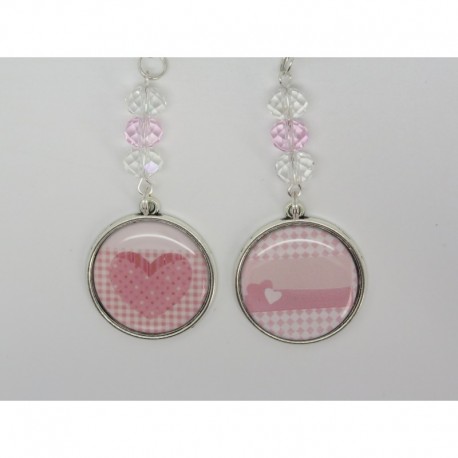 Boucles d’oreilles clip ou percée personnalisables F de Bm créations