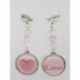 Boucles d’oreilles clip ou percée personnalisables F de Bm créations