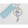 PORTE CLÉS PERSONNALISABLE CADEAU POUR UN PAPA ANNONCE GROSSESSE