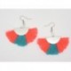Boucles d’oreilles clip ou percée personnalisables F de Bm créations