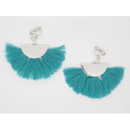 Boucles d’oreilles clip ou percée personnalisables F de Bm créations