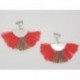 Boucles d’oreilles clip ou percée personnalisables F de Bm créations