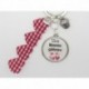 Porte clés personnalisable F de Bm créations mamie gateau