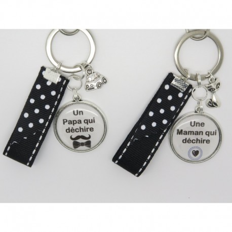 Porte clés personnalisable F de Bm créations