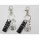 Porte clés personnalisable F de Bm créations