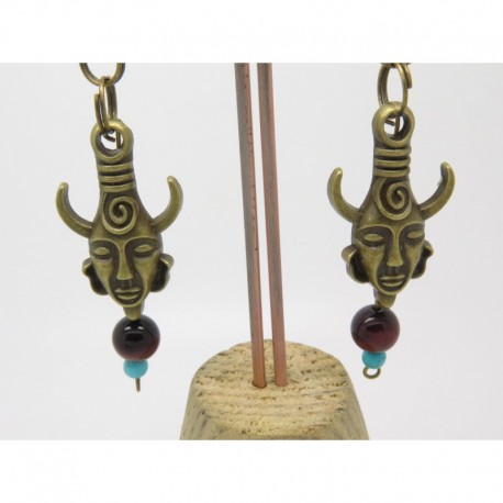 Boucles d’oreilles clip ou percée personnalisables F de Bm créations