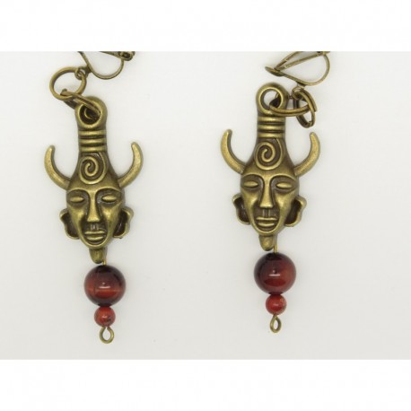 Boucles d’oreilles clip ou percée personnalisables F de Bm créations