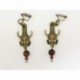 Boucles d’oreilles clip ou percée personnalisables F de Bm créations