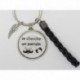 Porte clés personnalisable F de Bm créations parrain