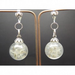 Boucles d’oreilles clip ou percée personnalisables F de Bm créations