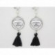 Boucles d’oreilles clip ou percée personnalisables F de Bm créations